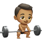 A baby doing deadlifts  sticker