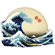 the great wave off kanagawa sticker