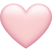 Pastel pink heart sticker