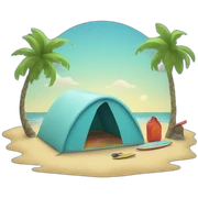surfer camp sticker
