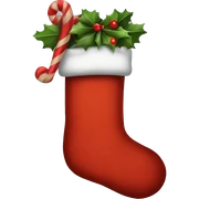 Christmas stocking sticker