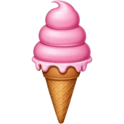 Helado rosa sticker