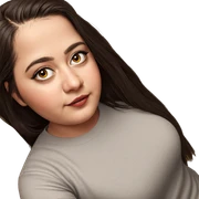realistic portrait of girl sticker