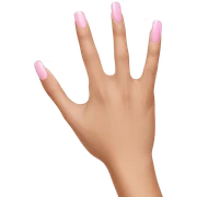 Light pink nails sticker