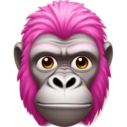 Pink gorilla sticker