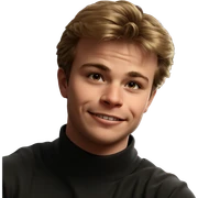 smiling boy by the window sticker