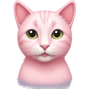 pastel pink cat sticker