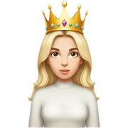 Wearing a crown sticker