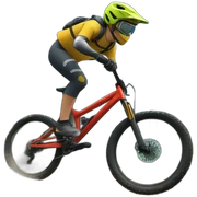 downhill mountain biking sticker