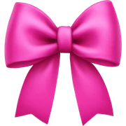 hot Pink bow sticker