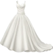 A wedding dress sticker