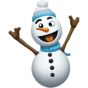 Snowman twerking sticker