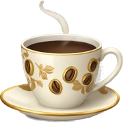 vintage fancy Coffee cup sticker