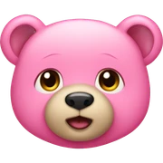 Osito de color rosa  sticker