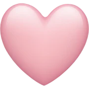 Light pink heart sticker