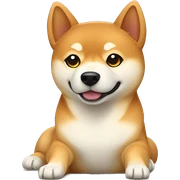 Shiba Inu laying sticker