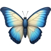 Blue butterfly sticker