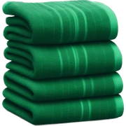 dark green stacked towels  sticker