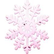 pastel pink snowflake  sticker