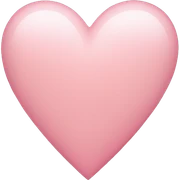 light pink heart  sticker