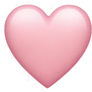 Light pink heart  sticker