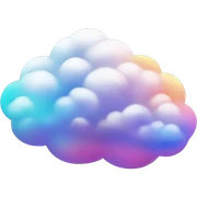 Chinese colorful cloud sticker