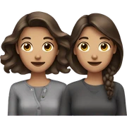 three brunette friends sticker
