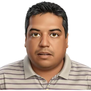 portrait of a striped shirt boy sticker