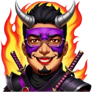 Demon-Horned Warrior sticker