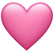 pink heart sticker