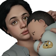 boys with short black hair sticker