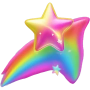 lisa frank shooting star sticker