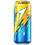 energy drink with lightning on it  sticker