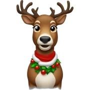 Christmas raindeer sticker