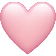 Light pink heart sticker