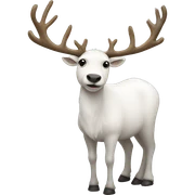 white-reindeer sticker