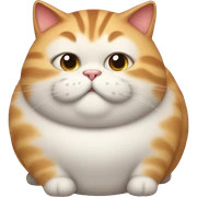 Fat cat sticker