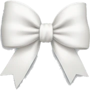 white bow sticker