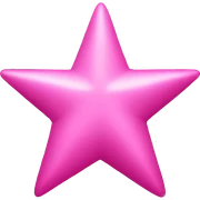 pink star sticker