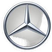 Mercedes logo sticker