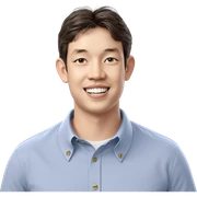smiling boy in collared shirt sticker