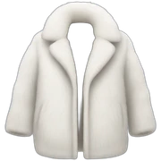 White Fur coat  sticker