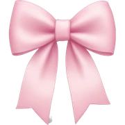 Light pink bow sticker