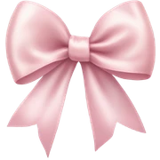 light pink ribbon bow sticker