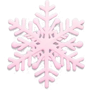 pastel pink snowflake  sticker