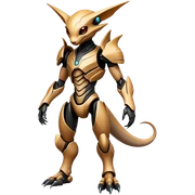 Futuristic Modern Epic Edgy Fakémon-creature-hybrid Full Body sticker