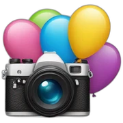 balloons camera sticker