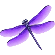 purple dragonfly sticker