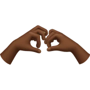 hands brown sticker