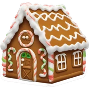 ginger bread house sticker